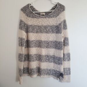 Mudd Knit Sweater Wide Stripes Size Large